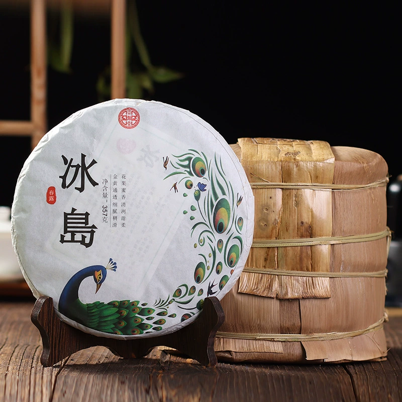 Исландский чай Pu'er сырой чай завод прямой продажи древнего чая из дерева 357g Pu'er чай с семеным пирогом