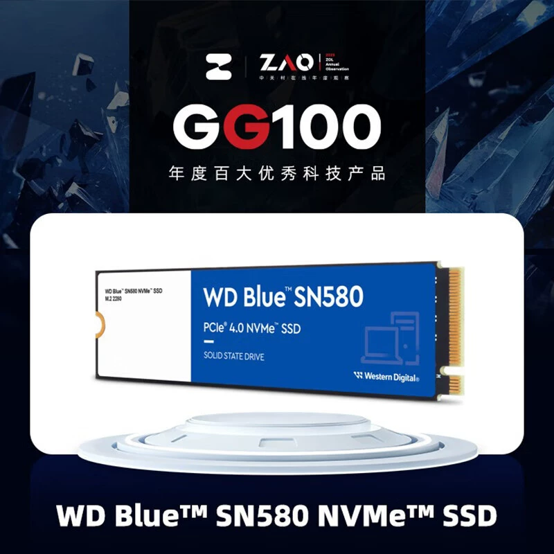 Western Digital Blue диск для ноутбука и ПК твердотельный накопитель SN580 500GB