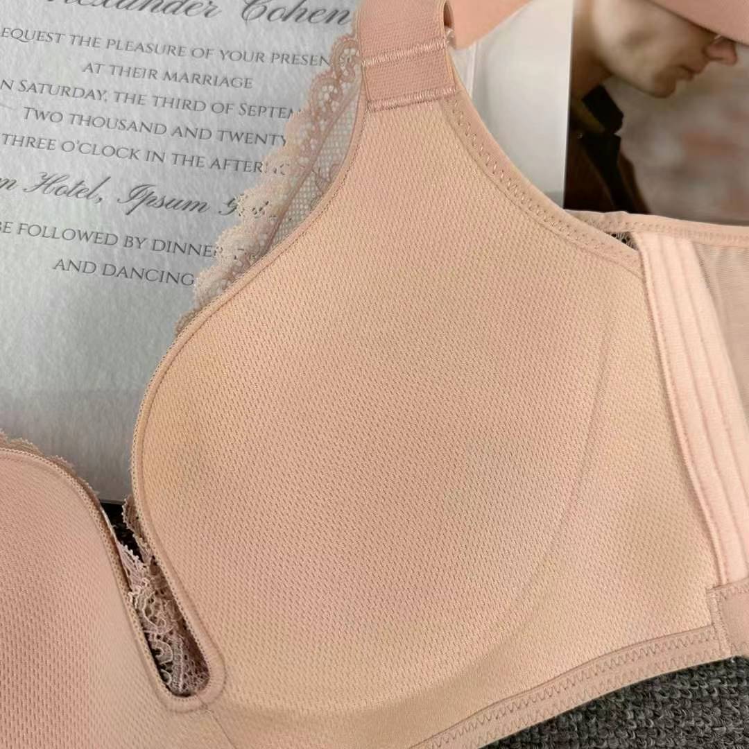 Nuevo sujetador de alta calidad de moda de encaje jacquard transpirable ajustable confortable tipo de pecho pequeño tipo de ropa interior para mujeres