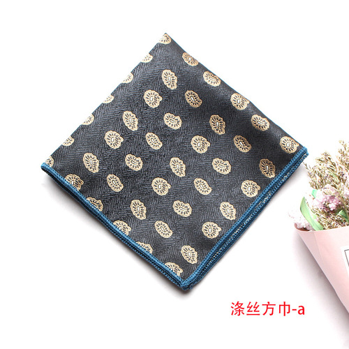 Men's Formal Wear Business Wedding Suit Pocket Scarf Pattern Chest Scarf Handkerchief Banquet Square Scarf Suit Accessories Wholesale