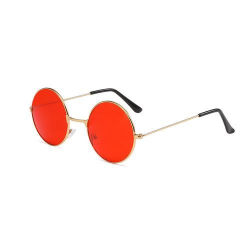 Factory direct sales colorful round marine sunglasses Korean style round frame prince mirrors for men and women retro sunglasses wholesale