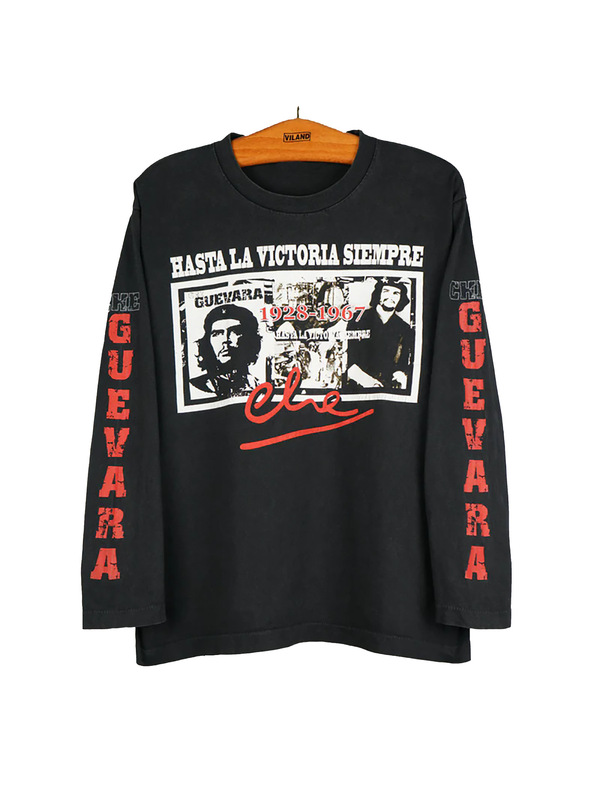 Hasta La Victoria Siempre Che Guevara Retro Men's Long-Sleeved T-Shirt