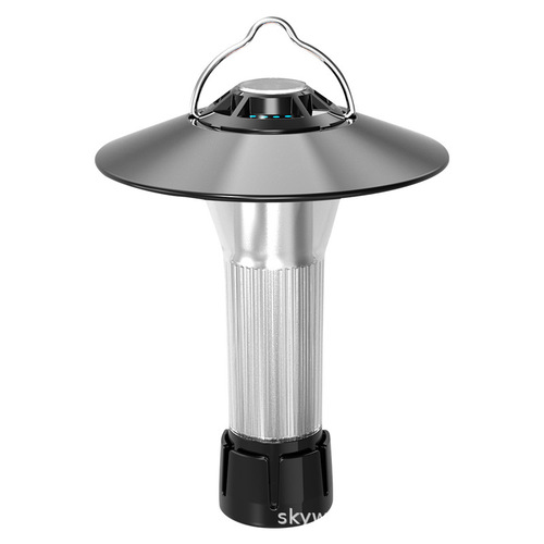 Cross-border new outdoor portable lighthouse camping light LED lighting lamp campsite atmosphere light USB charging emergency flashlight
