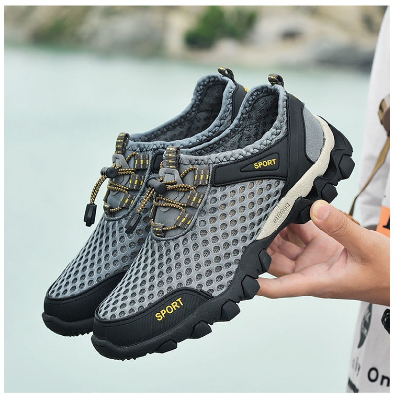 Waterproof quick drying casual shoes Men's sandals men's summer outdoor sports hiking shoes Breathable Crocs wading upstream streams