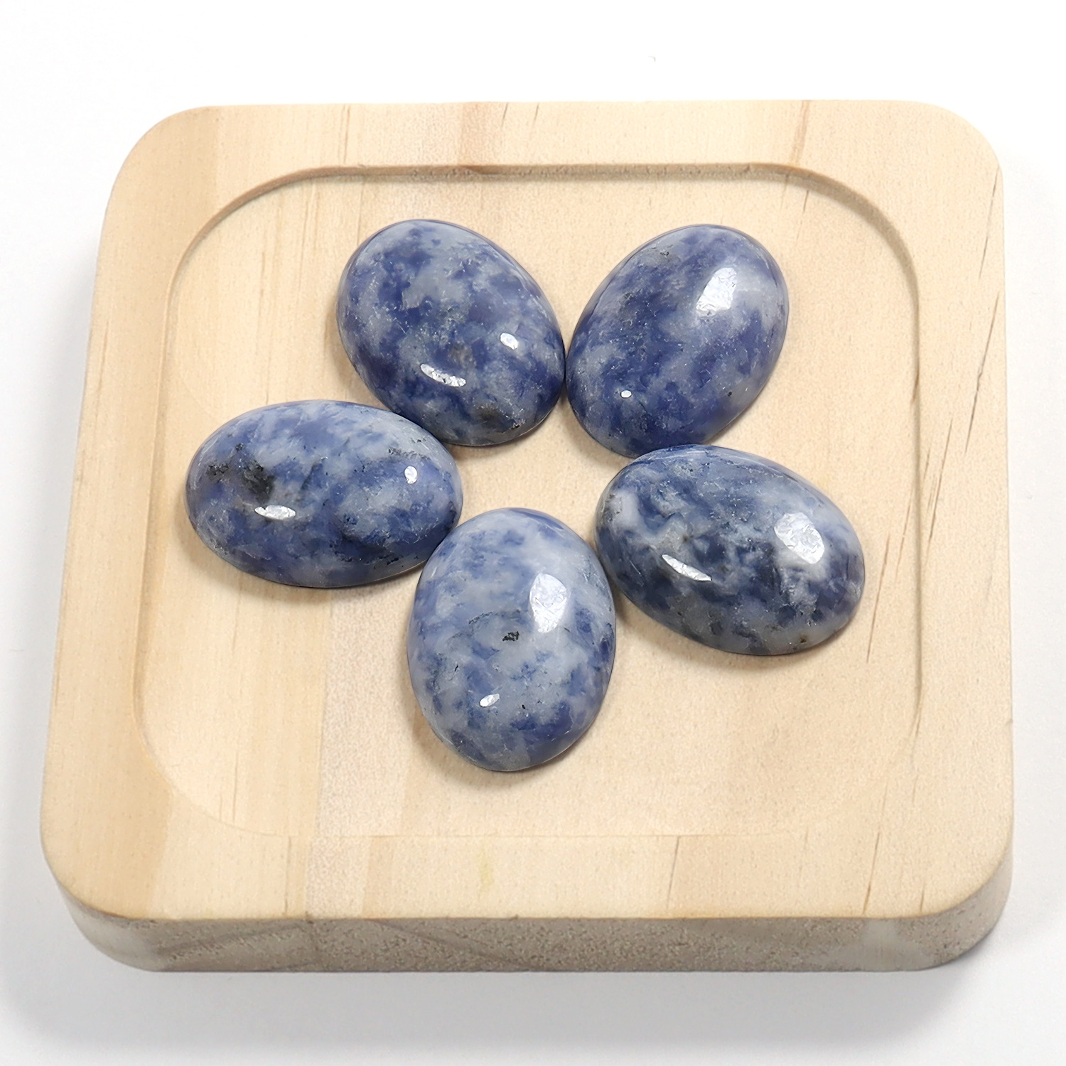 흰색 점 파란색