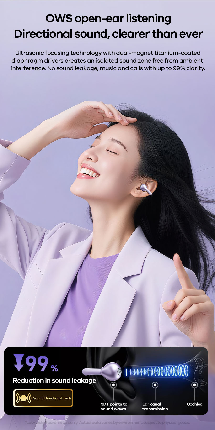 REMAX Open-Ear Clip Bluetooth Earphone AI Smart Translation OWS Non-In-Ear True Wireless Earphone W29AI
