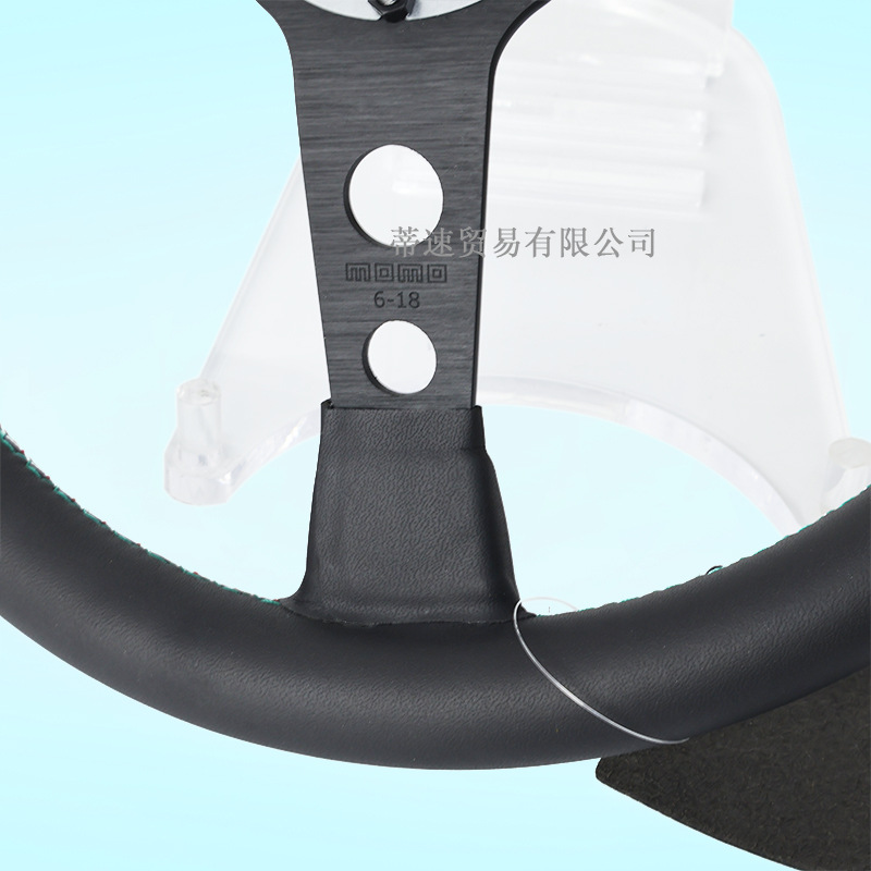 Factory Direct Sale Momo 14inch Concave 60Th Anniversary Genuine Leather Suede Racing Steering Wheel Universal