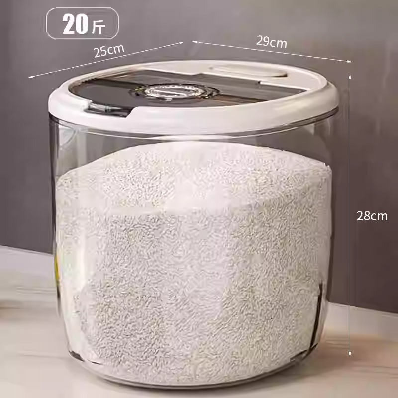 米バケツ家庭用防虫防湿密封バレル米バケツ米粉貯蔵タンク容器大容量麺米バケツボックス|undefined