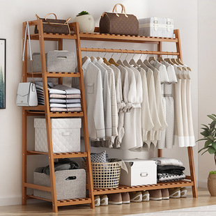Simple Coat Rack Hanger Living Room Bedroom Children's Hanger Creative Floor Solid Wood Clothes Rack Hat Rack