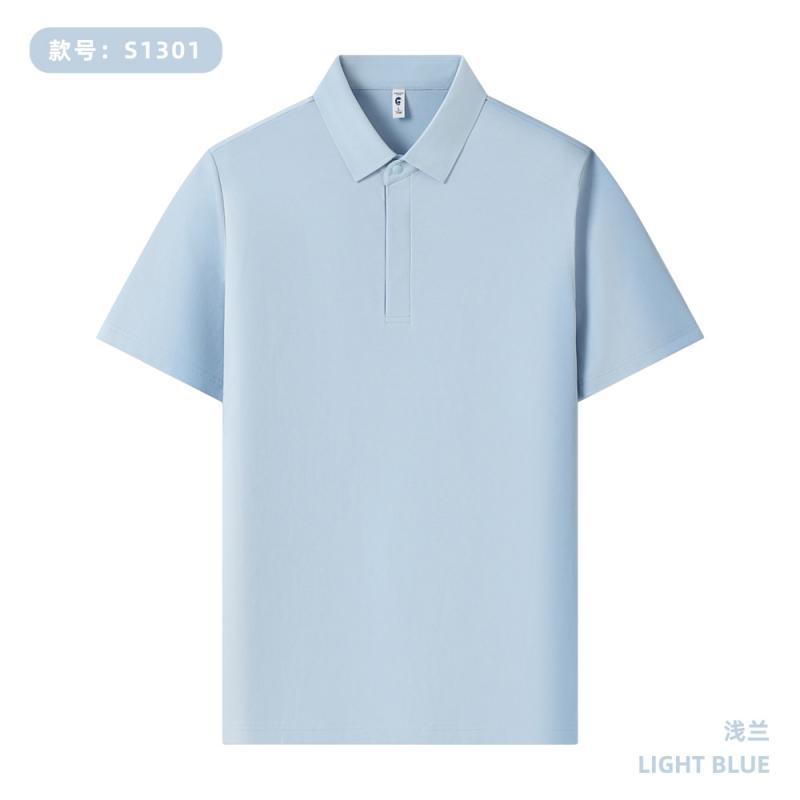 210g 60S Hijo de alto soporte Tiansil Lacer Botón POLO Personalizado LOGO Uniforme de personal de tiendas de cadena