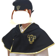 聚吉源 黑色五叶草cos四叶草斗篷战斗服亚斯塔cosplay 披风动画版