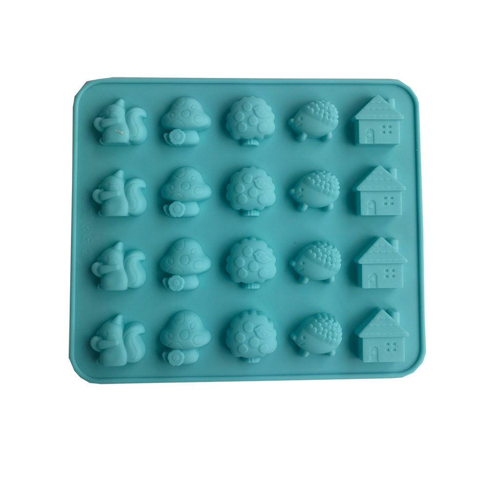 222 molde de silicona para pastel helado pudín molde de postre para jabón y utensilios de cocina