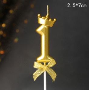 Velas numéricas decorativas para pastel de cumpleaños