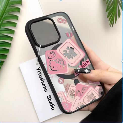 Mahjong Hello Kitty Magnetic Case Suitable for Apple 16 Pro Max Phone Case iPhone 15 Pro Skin-Feel 14 Wireless Charging 7 Mahjong Hello Kitty Magnetic Case Suitable for Apple 16 Pro Max Phone Case iPhone 15 Pro Skin-Feel 14 Wireless Charging 7