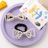 Cute hairgrip with bow, universal hairpins from pearl, accessory, wholesale