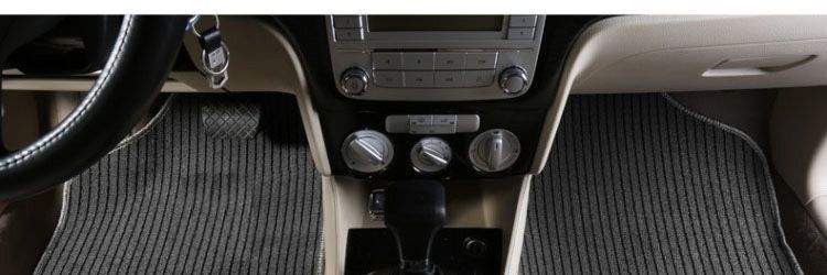 Car mat for cleaning, anti-slip, anti-dirt, easy to clean, full protection mat, TPE wrap-around mat, suitable for cars, with a velvet surface
