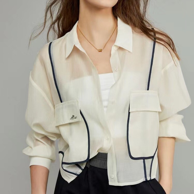 2025 Designer-Inspired French-Style E * E Spring/Summer Fashion Casual Tassel Women's Shirt Simple Loose Jacket 2025 Designer-Inspired French-Style E * E Spring/Summer Fashion Casual Tassel Women's Shirt Simple Loose Jacket