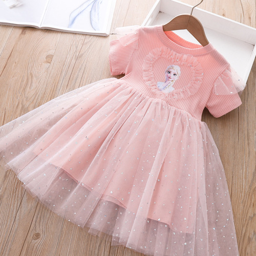  Spring and Autumn New Girls' Dresses Little Girls Style Salsa Princess Dresses