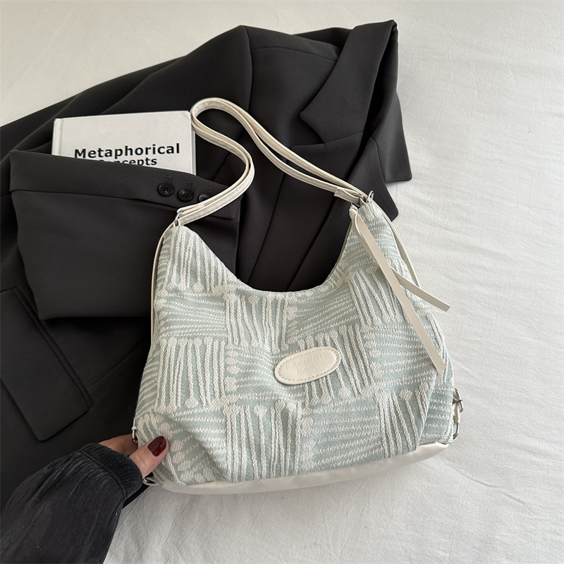 Bolso de lona para mujeres 2024 nuevo otoño bolso universitario de doble propósito mochila de hombro de viaje universal mochila de hombro