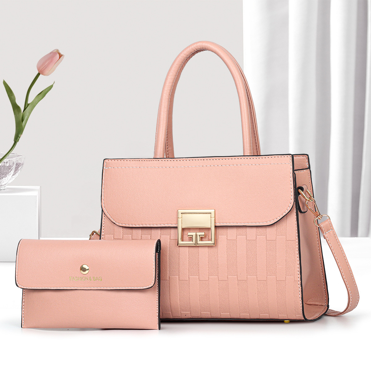 Bolsa de mano para niños Taizhou bolsas de dos piezas bolsas de mujer bolsas de hombro al por mayor bolsas transfronterizas texturizadas serpientes