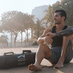 ウェイトエナジーバッグ、水入りインフレータブルフィットネスサンドバッグ、体力総合トレーニングスクワットウェイトポータブルエネルギーバッグ