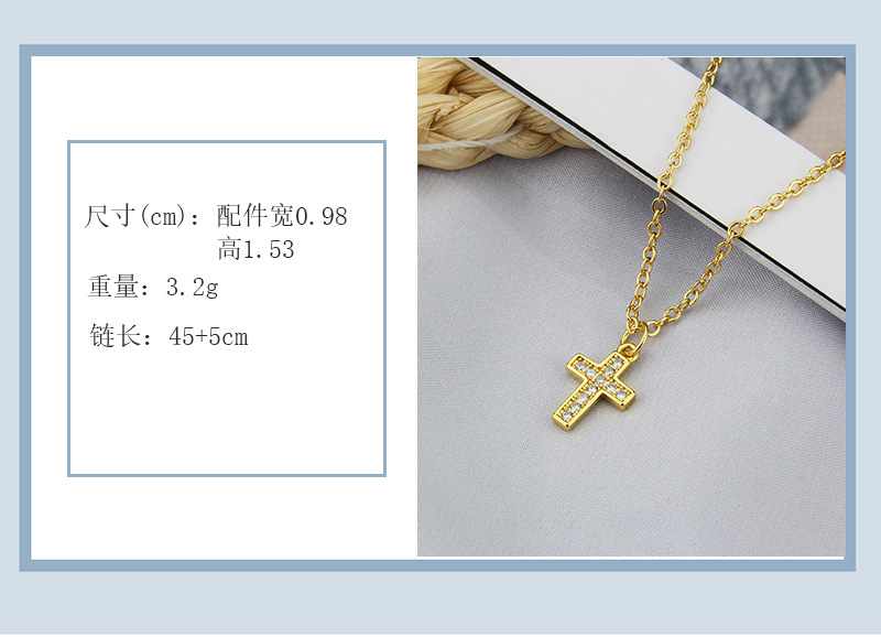 new combination titanium steel necklace diy cross tower tag accessories simple pendantpicture4