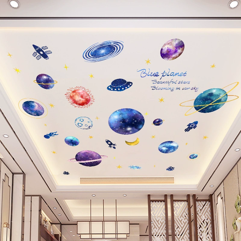 Спальня верхняя крыша потолка потолка декоративные наклейки обои самоклеящаяся крыша крытая крыша уродливая дыра