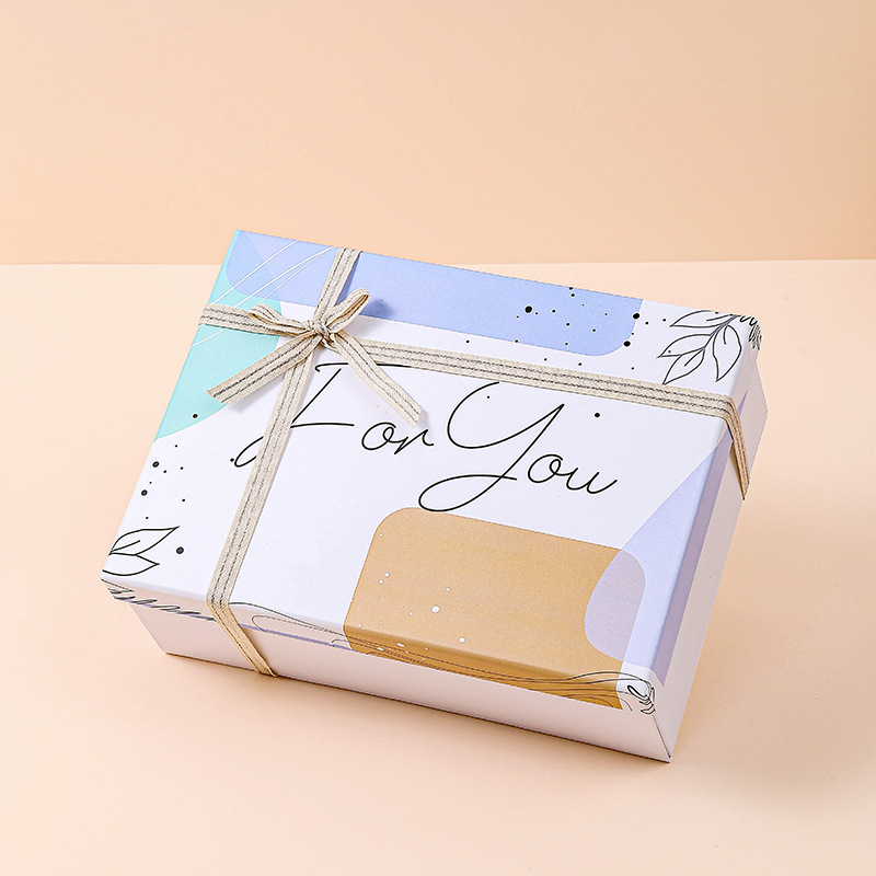 Caja de regalo plegable al por mayor Caja de regalo de la cubierta del cielo y la tierra Caja de embalaje de la cubierta del cielo y la tierra plegable de una pieza Fiesta del arco