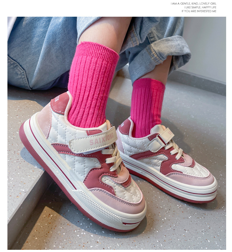 Kinder Sport Schuhe 2023 Frühling und Herbst Neue Mädchen Kleine Weiße Schuhe Lässig und Vielseitig Atmungsaktive Mädchen_voghion.com