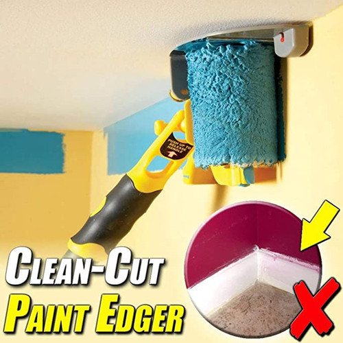 Clean cut paint edger roller