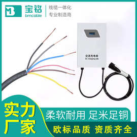 TUV认证欧标交流充电桩电缆6芯无氧铜新能源电车充电桩电缆生产厂