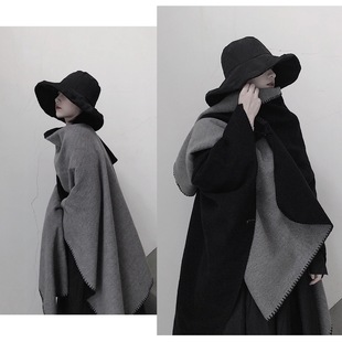 Autumn and Winter Imitation Cashmere Ethnic Style Shawl Yunnan Tourism Large Cloak Cloak Thickened Scarf Warm Air-conditioned Room Blanket