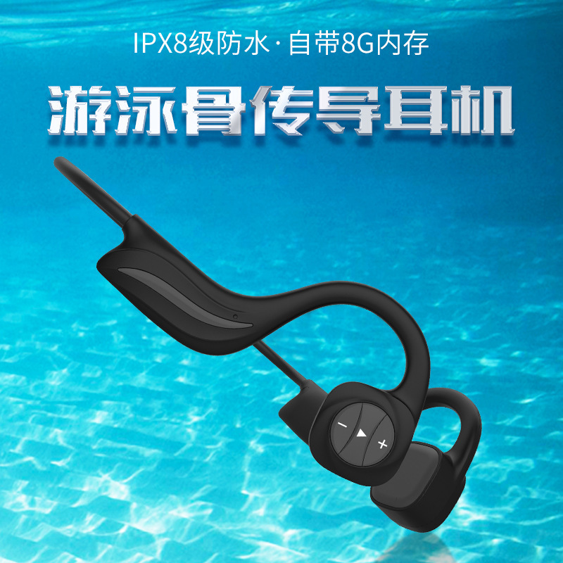 Cross-border B20 ear-hanging outdoor sports swimming wireless ipx8 waterproof Bluetooth headset bone conduction comes with memory