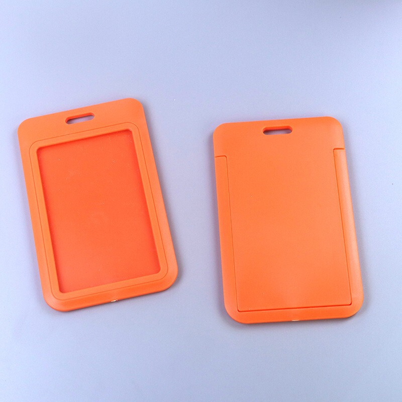 空白のスライドカバーカードホルダー ABS プラスチックバッジ職業 ID カード従業員バッジ工場在庫卸売|undefined