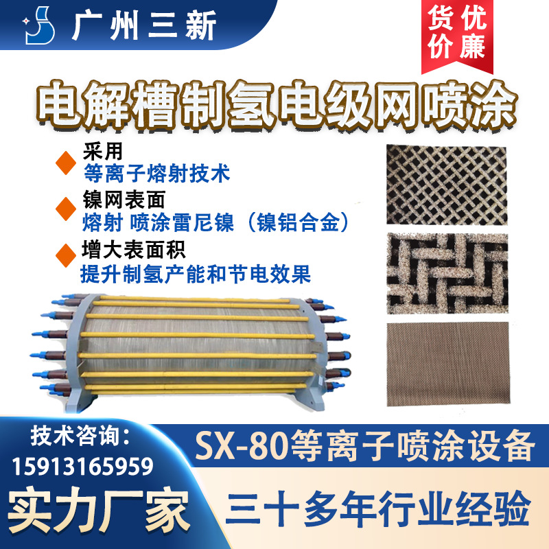 碱性电解槽制氢电极网喷涂 等离子喷涂设备与技术 提升制氢产能