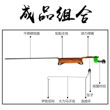 自动钓鱼成品一体不锈钢弹簧手线地插甲鱼钩爆炸钩翻板钩黑鱼鲶鱼