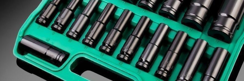 Large Socket Wrench Electric Extended Hex Socket 8-32mm Air Screwdriver Socket 1/2 Socket Complete Set Cross-Border