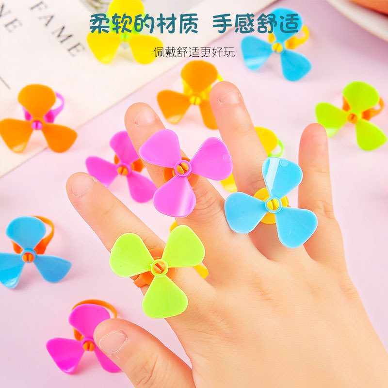 Children's Windmill Ring, Princess Cute Girl Jewelry, Cartoon Plastic Small Ring, Toddler Toy Gift
