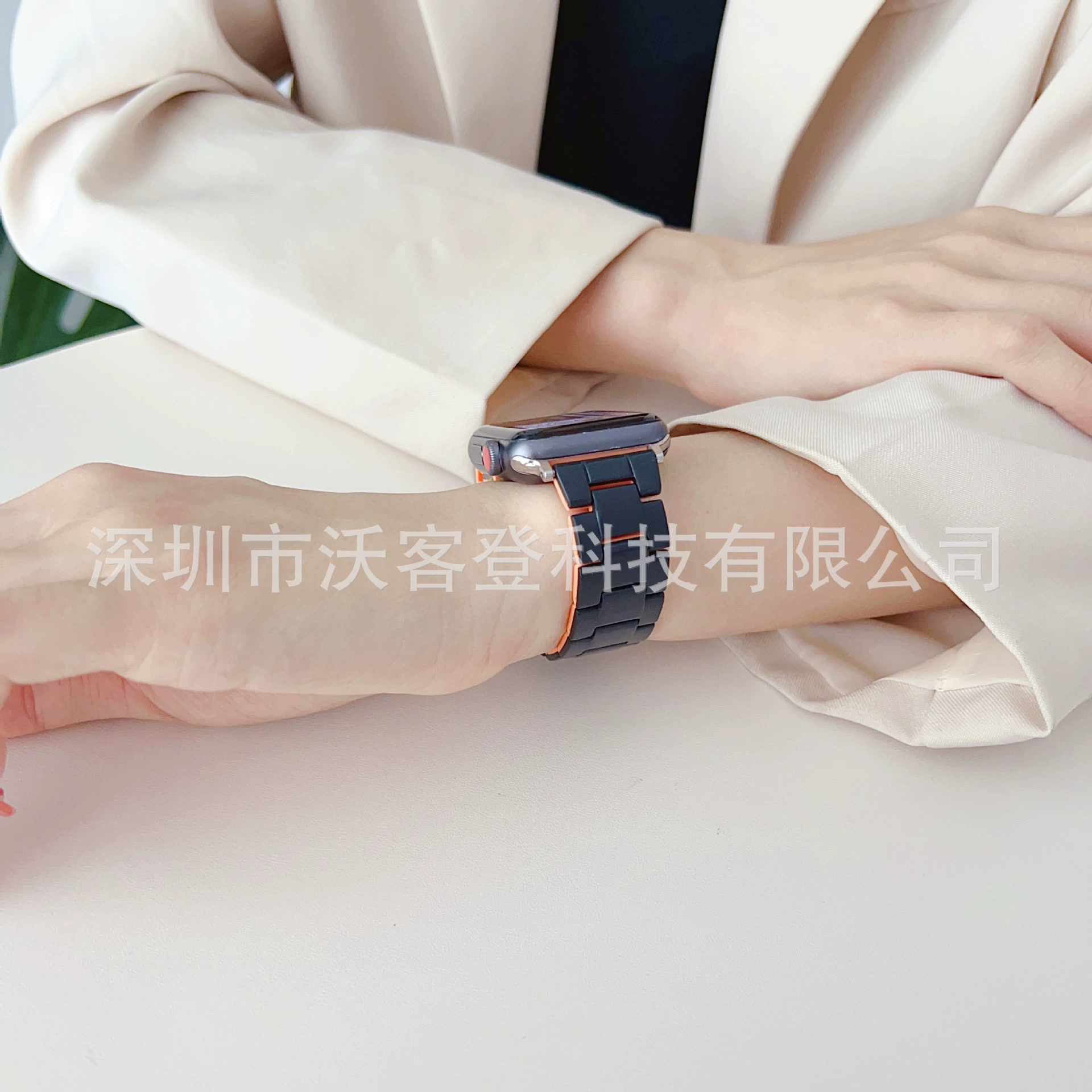 Подходит для Apple Watch ремешок из цветной смолы, Apple Watch 8/SE/7/6/5/4/3, модный и простой