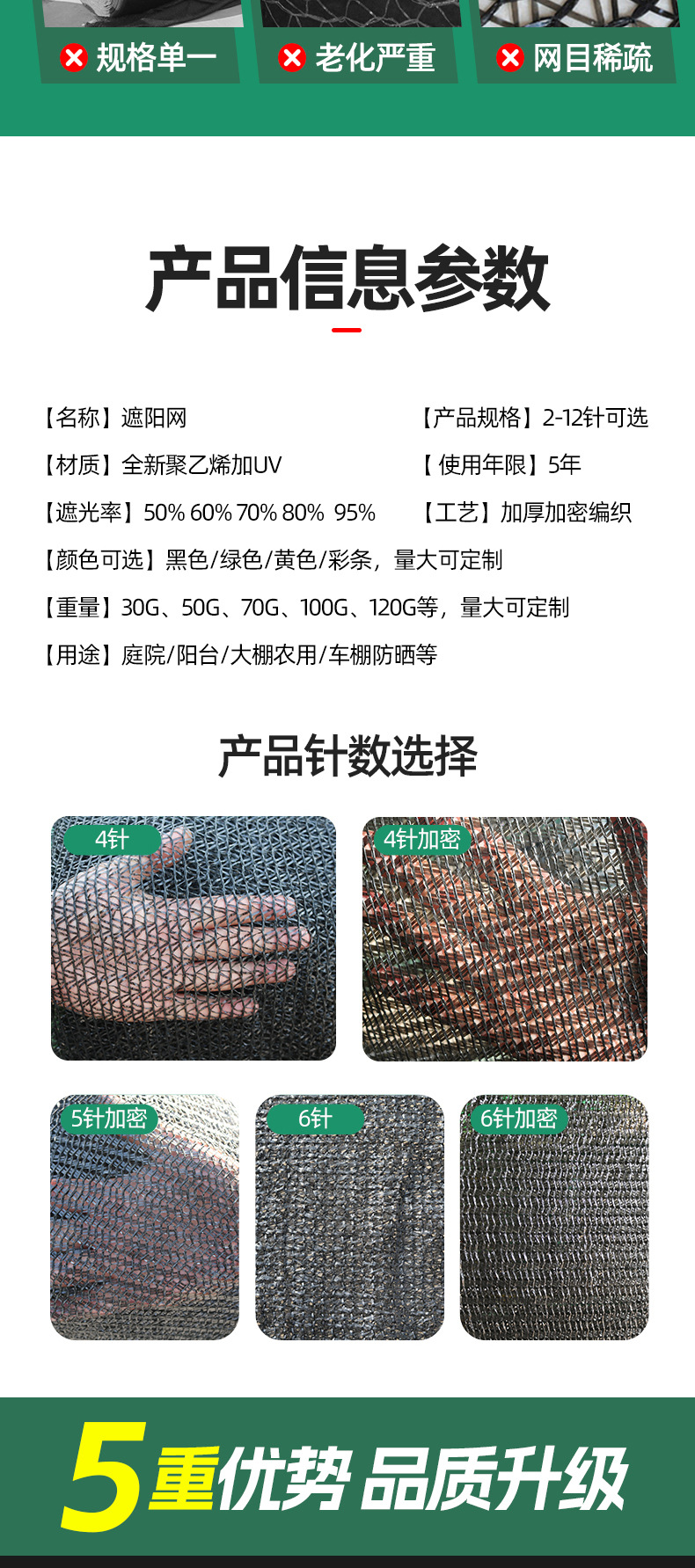 黑色成卷遮阳网_04