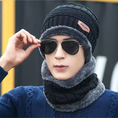 Cross-border hombre invierno protección de cuello calentamiento sombrero de invierno máscara de ciclismo a prueba de viento grueso sombrero de cuello image 1