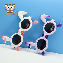 2025新款儿童眼镜卡通硅胶太阳镜工厂批发可爱童趣偏光防晒墨镜女