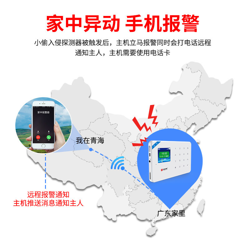 4Gwifiワイヤレススマート警報システムスマートホームセキュリティシステム電話テキストモバイル警報ホスト|undefined