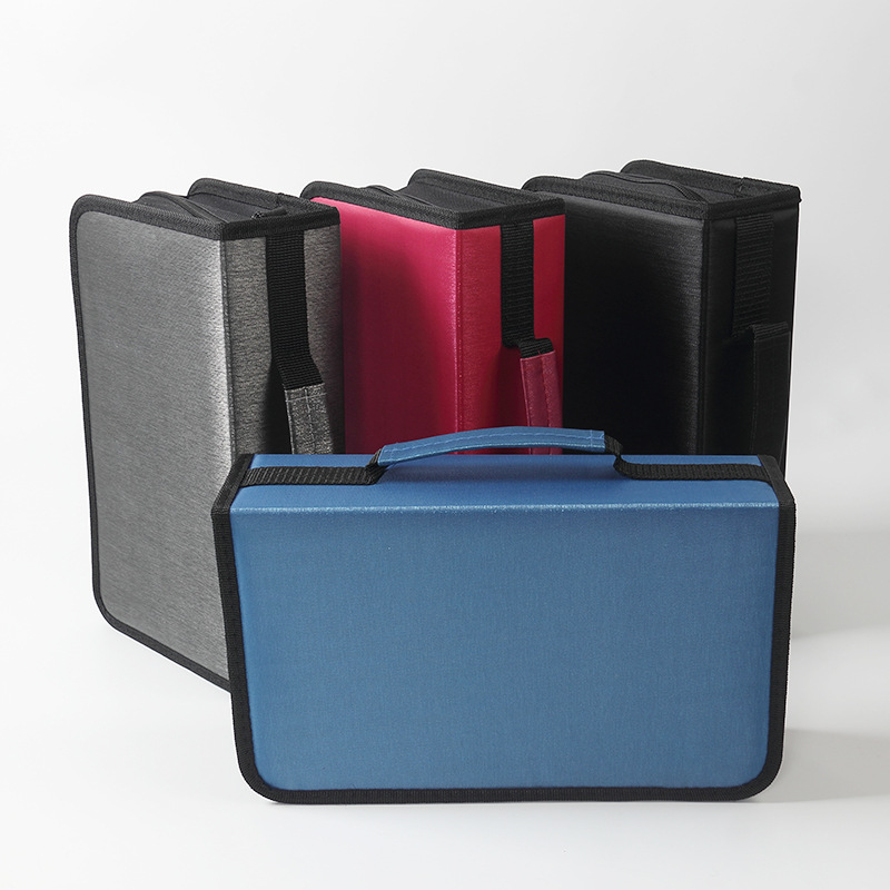 In-Stock Cd Case 128 Discs Thickened Inner Pages Large Capacity Storage Box Cd Case Portable Car Disc Case
