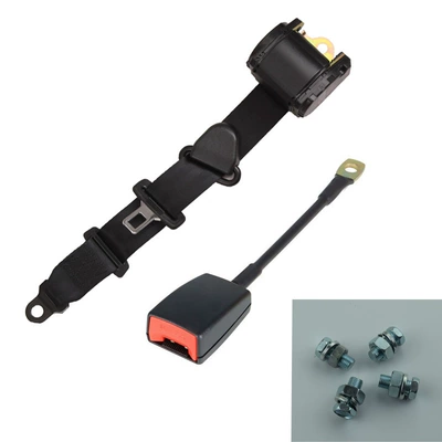 Driver's Automatic Retractable Three-Point Seat Belt – Car seat belt - k330cm-wire-rope-basescrew-set