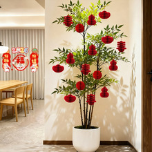 新年灯笼小挂饰2026马年装饰品盆景树上绿植挂件春节过年氛围布置