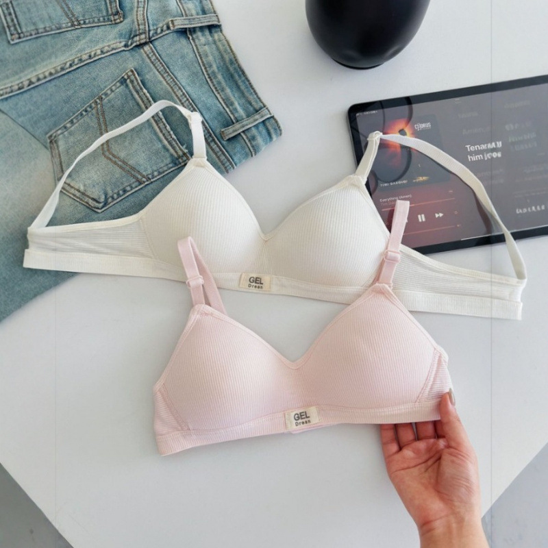New Style Thin Version for Girls, Direct from the Manufacturer, Small Chest Enhancement Seamless Bra for Women, Wireless Bra