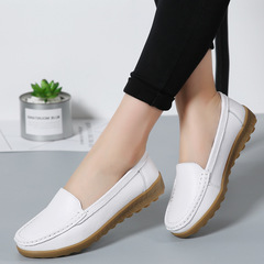 Women's Spring New Comfortable Soft Sole Breathable Anti-Slip Versatile Tired-Free Fashion Slope Heel Work Shoes