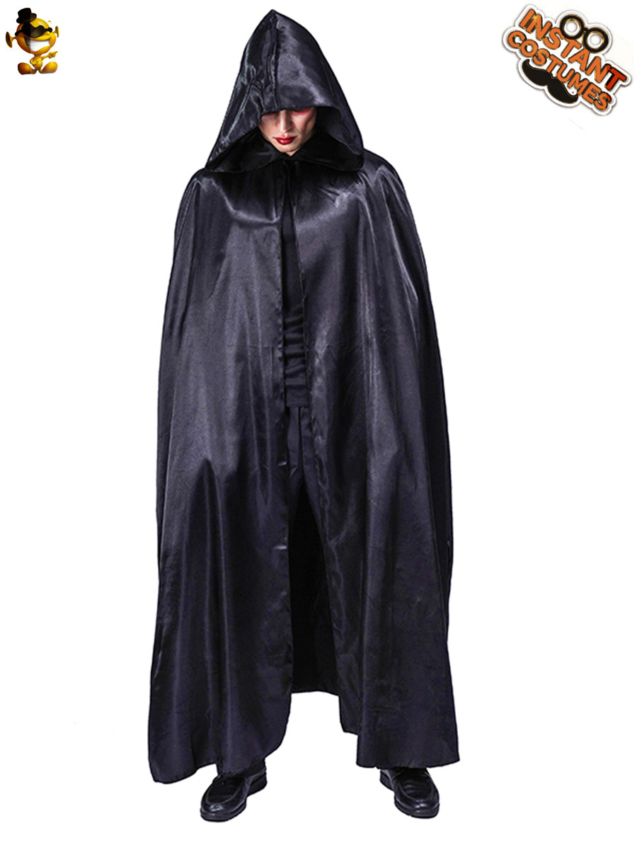 Halloween hombres adultos capa de vampiro Halloween grandes hombres de la muerte de rol capa de fiesta disfraz