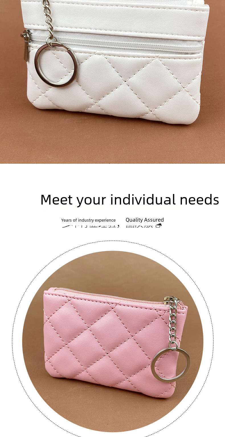 2022 New Arrival Rhomboid Card Holder Short Women's Korean Style Coin Purse Large Capacity Multi-Card Zipper Wallet_voghion.com